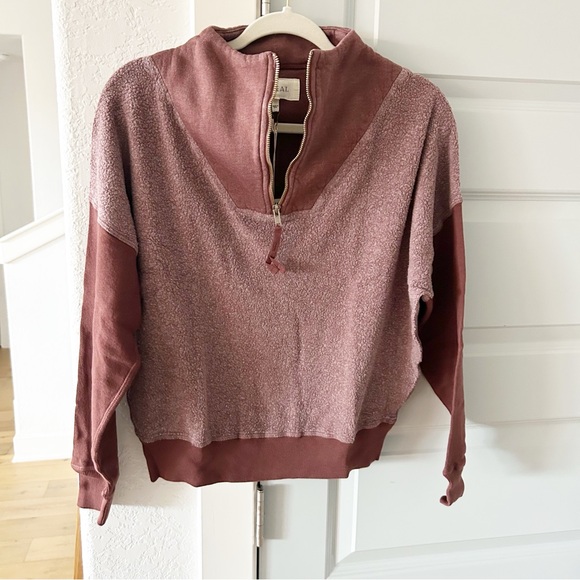 NWT The Great The Trail Pullover Sweatshirt in Hickory - Picture 3 of 6